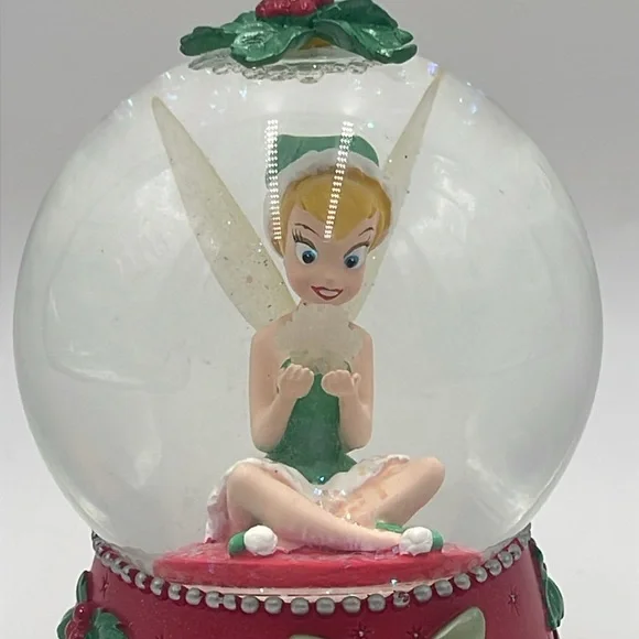 Christmas Disney Store Exclusive TINKER BELL Snow Globe 2004 - Picture 4 of 11